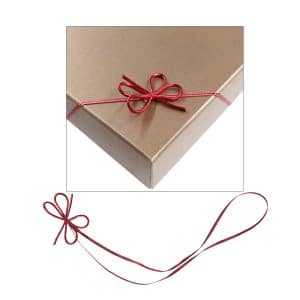 Elástico grande para caixas vermelho